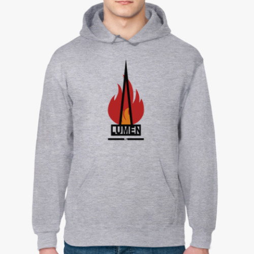 Толстовка худи с принтом Lumen. LipetskSupport