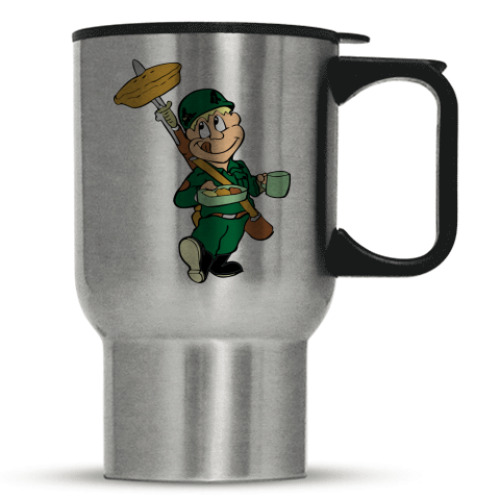 Кружка-термос с принтом Защитник