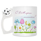Кружка с футбольным мячиком