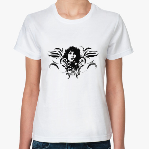 Классическая футболка с принтом Lizard king  футболка