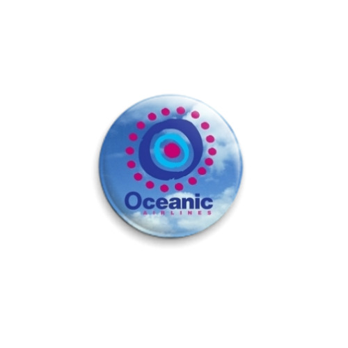 Значок 25мм с принтом Oceanic Airlines