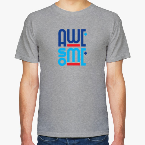 Футболка с принтом Awesome