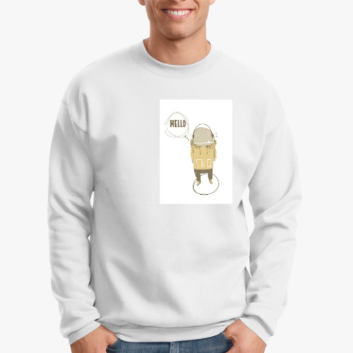 Свитшот с принтом Hello!