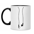 Кружка двухцветная