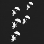 Зайчики на зонтиках.