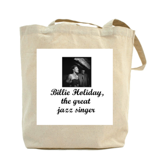 Сумка шоппер с принтом  'Билли Холидэй'