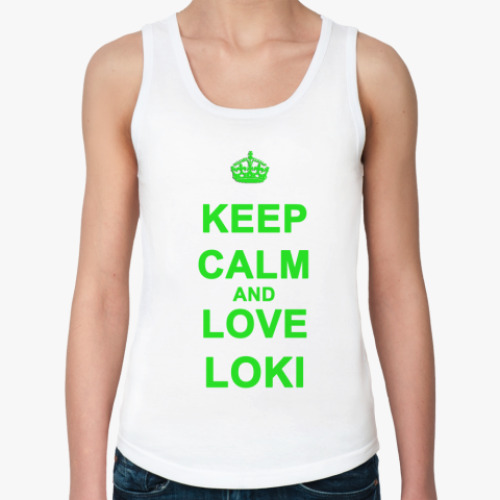 Женская майка с принтом  Love Loki