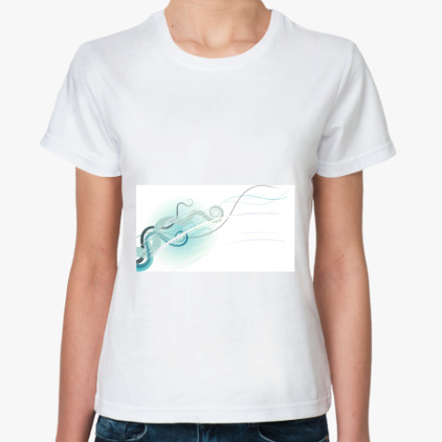 Классическая футболка с принтом Дизайн