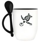 Кружка с ложкой