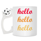 Кружка с футбольным мячиком