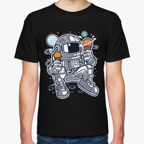 Футболка с принтом Космонавт с мороженым ( Astronaut Ice Cream )