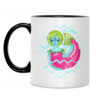 Кружка двухцветная