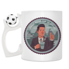 Кружка с футбольным мячиком