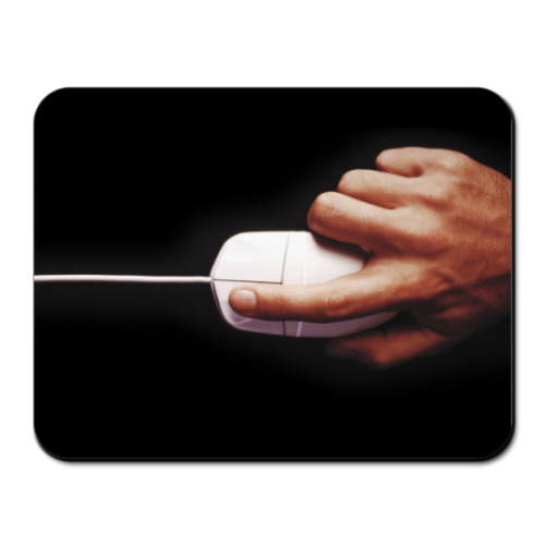Коврик для мыши с принтом рука с мышью