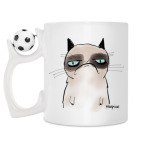 Кружка с футбольным мячиком