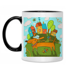 Кружка двухцветная