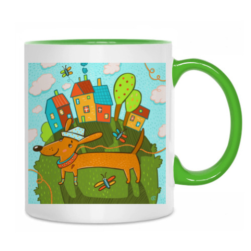 Кружка с принтом На прогулку