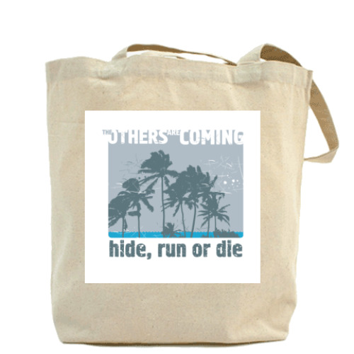 Сумка шоппер с принтом Остаться в живых