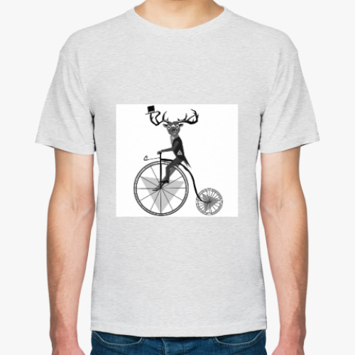 Футболка с принтом Ретро велоолень