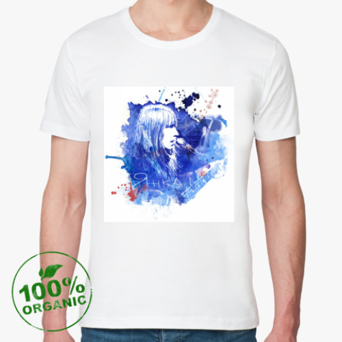 Футболка из органик-хлопка с принтом Янка Дягилева