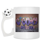 Кружка с футбольным мячиком