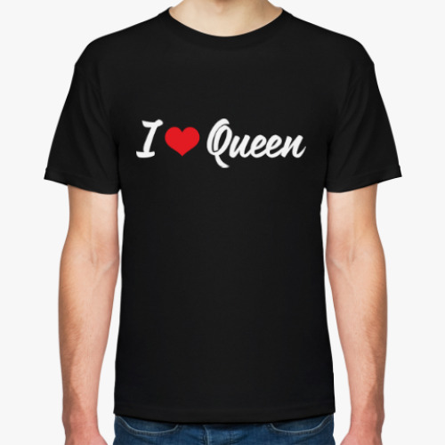 Футболка с принтом I love Queen