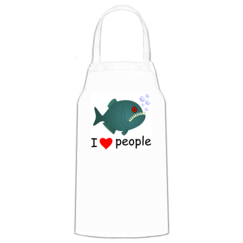 Фартук с принтом I love people