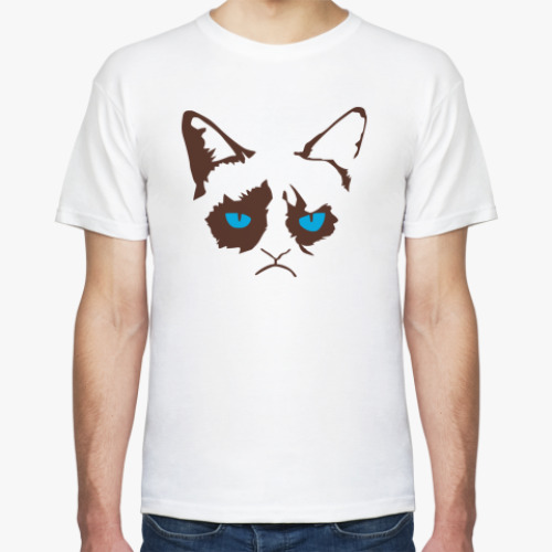 Футболка с принтом Кот Тард - grumpy cat