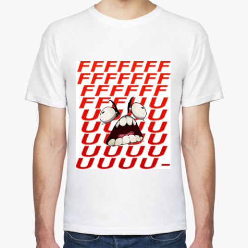 Футболка с принтом FFFUUU