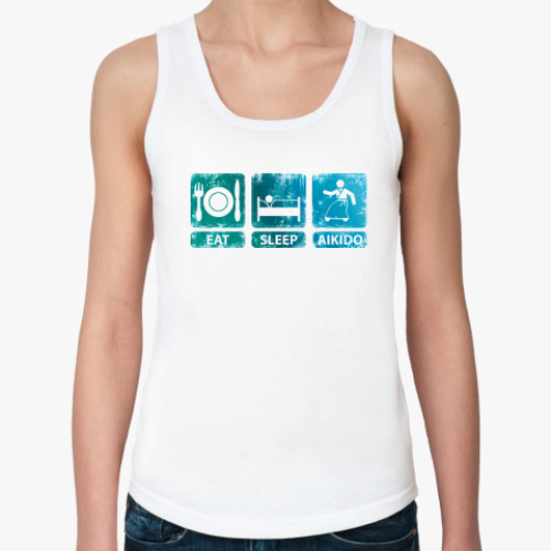 Женская майка с принтом Айкидо!