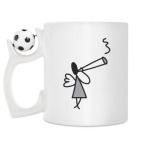 Кружка с футбольным мячиком