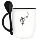 Кружка с ложкой