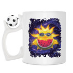Кружка с футбольным мячиком