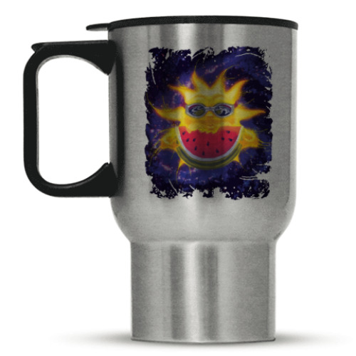 Кружка-термос с принтом Солнечный арбуз