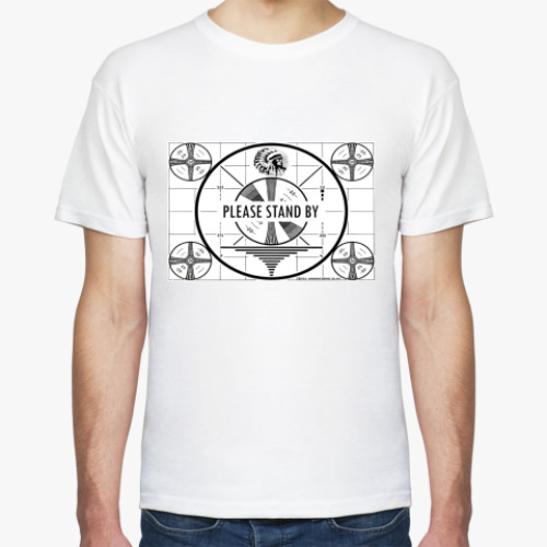 Футболка с принтом Please Stand by