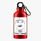 Металлическая бутылка 400 мл UV-DTF