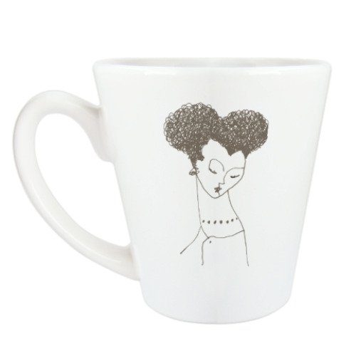 Чашка Латте с принтом Из серии «Умные и красивые»