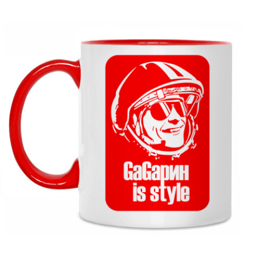Кружка с принтом GaGarin 01