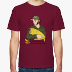 Классическая футболка Пушкин и кот
