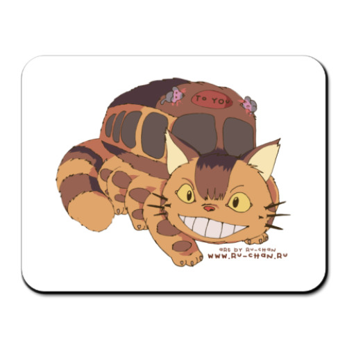 Коврик для мыши с принтом  'Котобус'