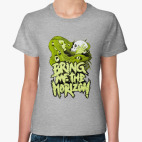 Классическая женская футболка Bring me the horizon