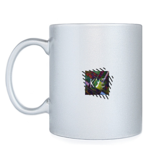 Кружка с принтом куб