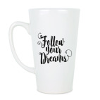 Кружка латте (510 мл) Follow your dreams