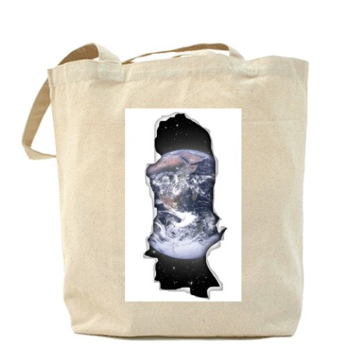 Сумка шоппер с принтом Дырка