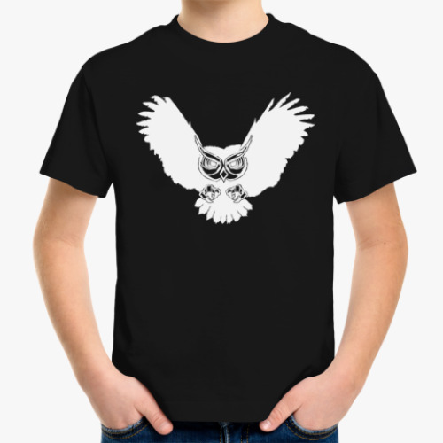 Детская футболка с принтом Сова, совушка, мудрые в городе