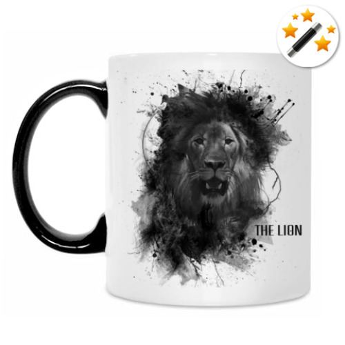Кружка-хамелеон с принтом The Lion