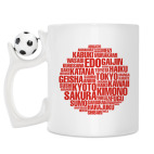 Кружка с футбольным мячиком