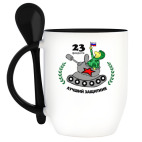 Кружка с ложкой