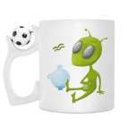 Кружка с футбольным мячиком