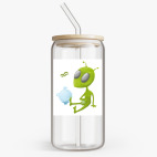 Банка с бамбуковой крышкой